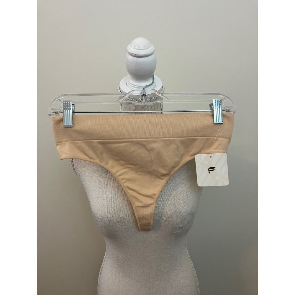 Fabletics High-Waisted Nude Color Thong Size Large NWT